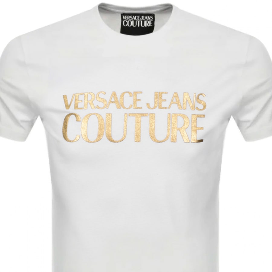 Alternative Image for ProductVersace Jeans Couture Foil T Shirt White2